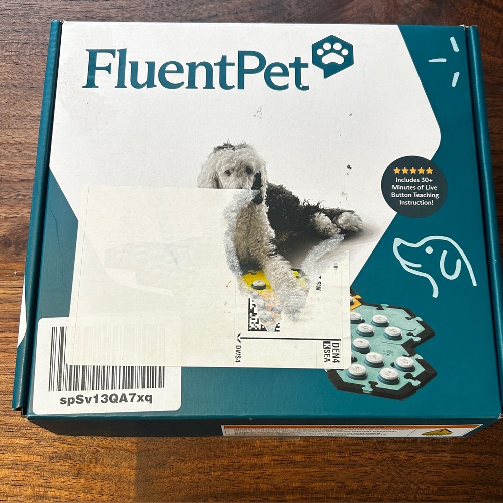 FluentPet Get Started Kit 5 Sound Buttons 2 HexTiles Dog Communication System